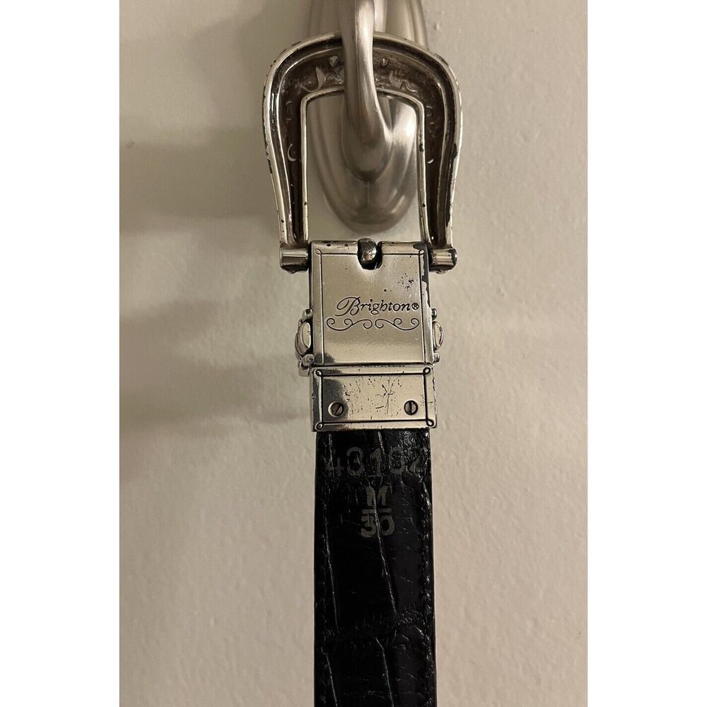 Brighton‎ M 30 Light Brown Leather Belt Silver Tone Buckle 43102 Vintage - Picture 7 of 8